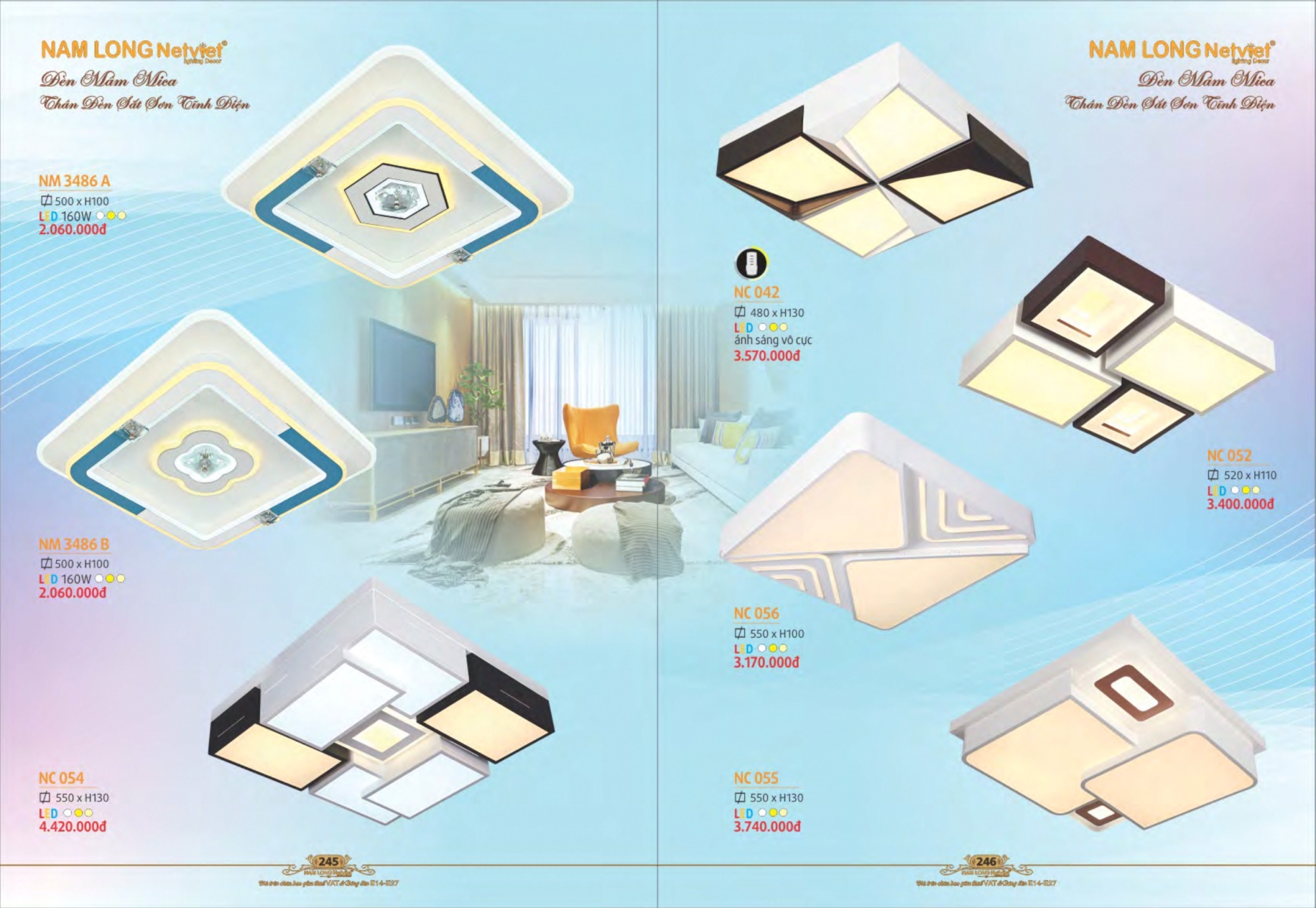 Bảng giá đèn trang trí Nam Long